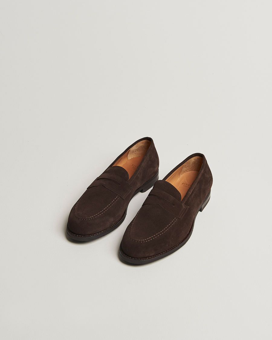 Herren | Loafer | Myrqvist | Stenhammar II Loafer Dark Brown Suede