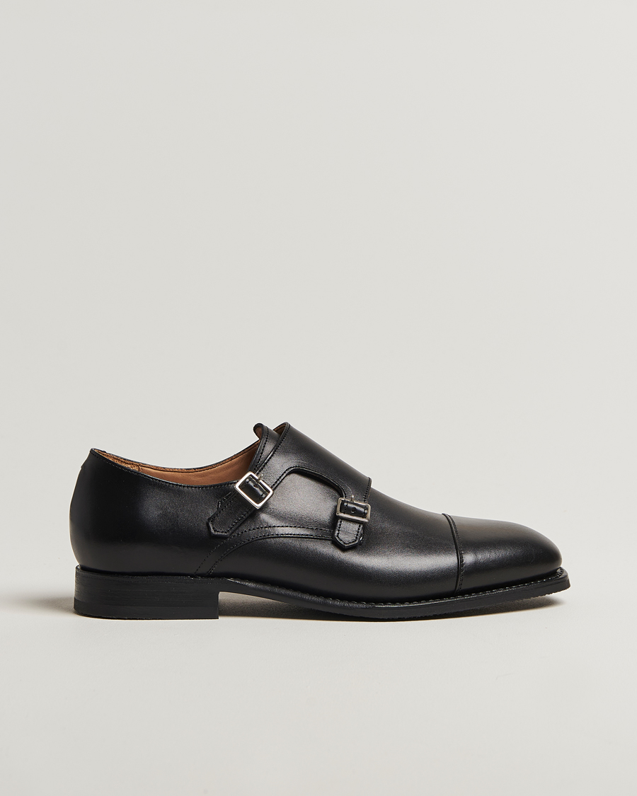 Herren | Monkstrap | Myrqvist | Ålsten Double Monkstrap Black Calf
