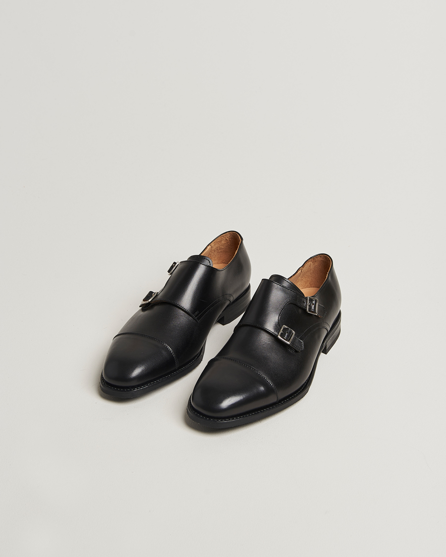 Herren | Monkstrap | Myrqvist | Ålsten Double Monkstrap Black Calf