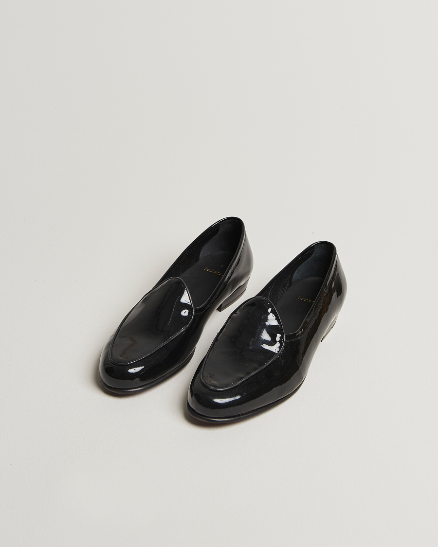 Herren | Lackschuhe | Myrqvist | Ängby Patent Loafer Black