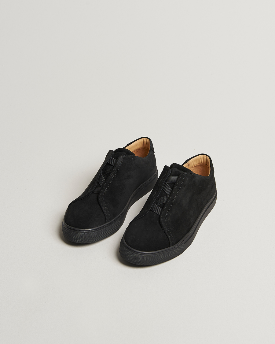 Herren | Sneaker | Myrqvist | Alnö Sneakers Black Suede