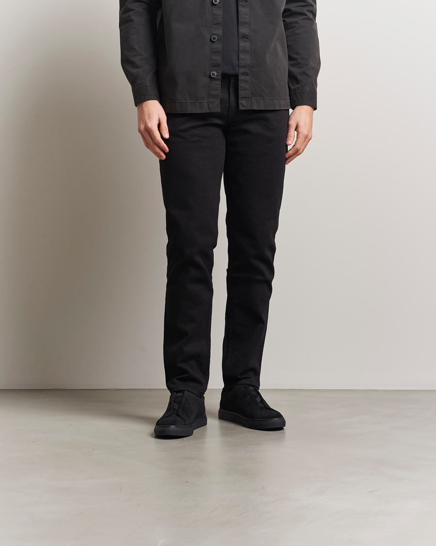 Herren | Sneaker | Myrqvist | Alnö Sneakers Black Suede