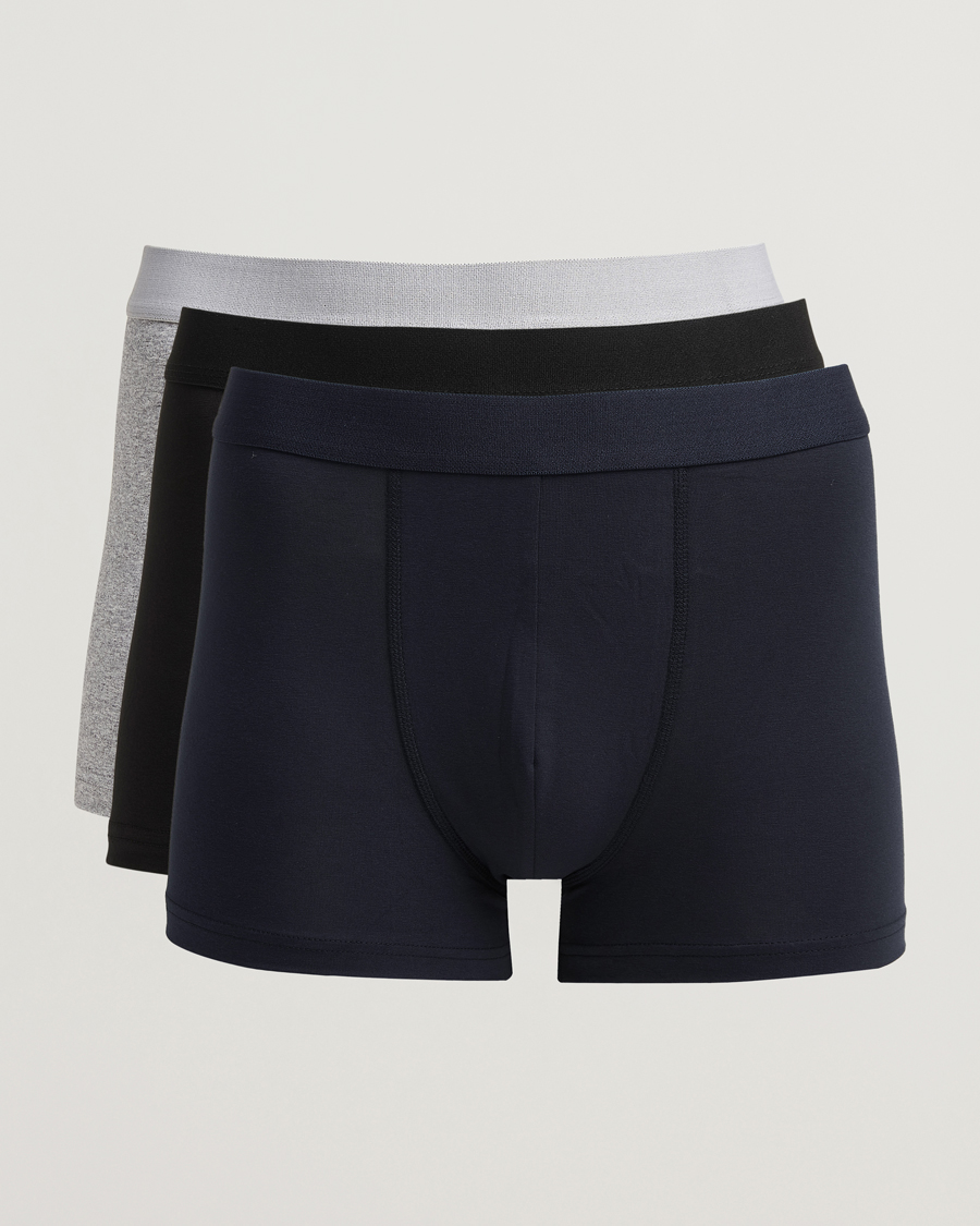 Herren | Unterwäsche | Bread & Boxers | 3-Pack Boxer Brief Grey/Navy/Black