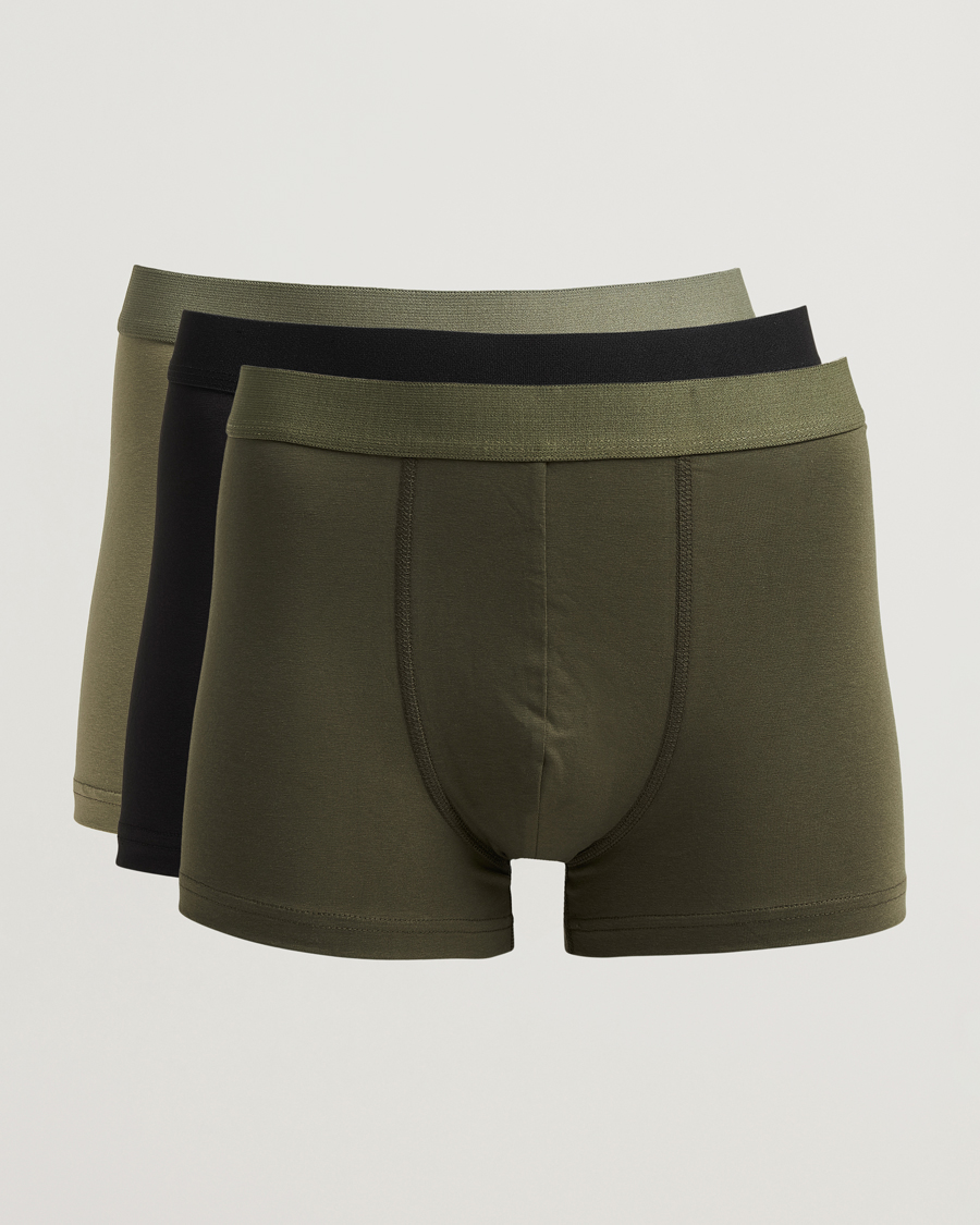 Herren | Unterwäsche | Bread & Boxers | 3-Pack Boxer Brief Khaki/Green/Black