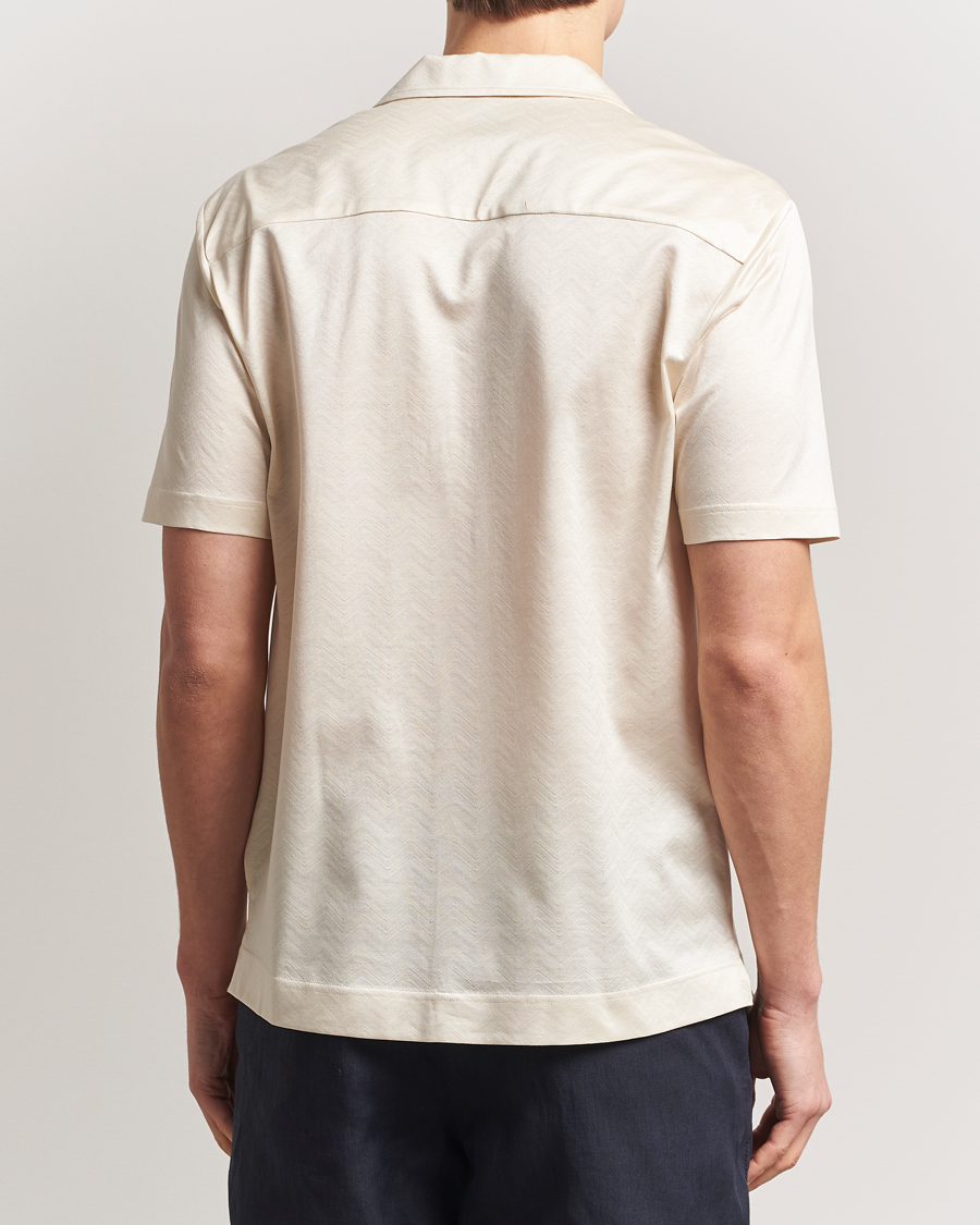 Herren | Hemden | Eton | Filo Di Scozia Short Sleeve Shirt Off White