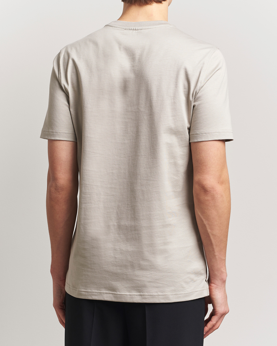 Herren | T-Shirts | Eton | Mercerized Jersey Crew Neck T-Shirt Beige