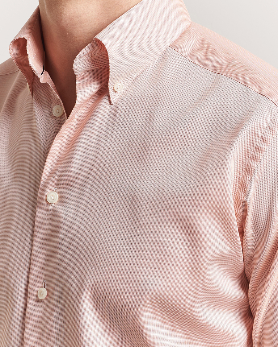 Herren | Hemden | Eton | Slim Fit Wrinkle Free Oxford Shirt Orange