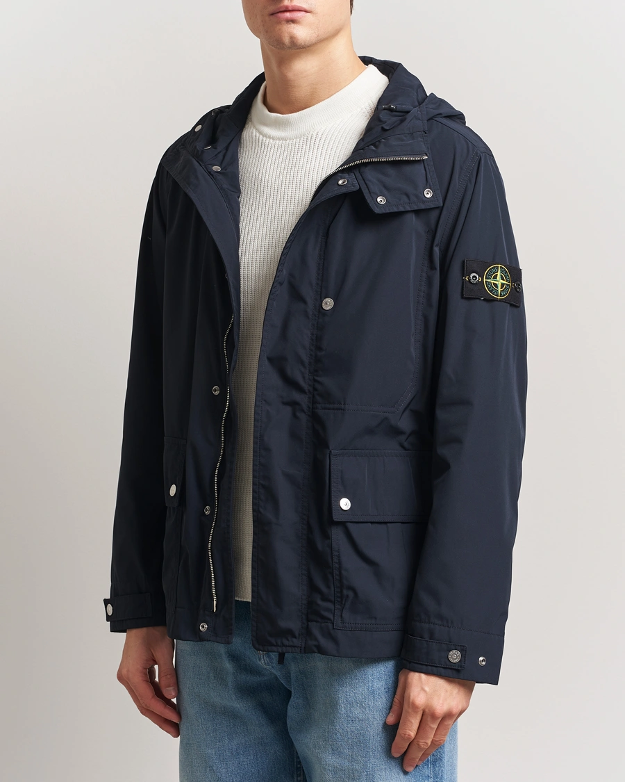 Herren | Jacken | Stone Island | Micro Twill Short Parka Navy Blue