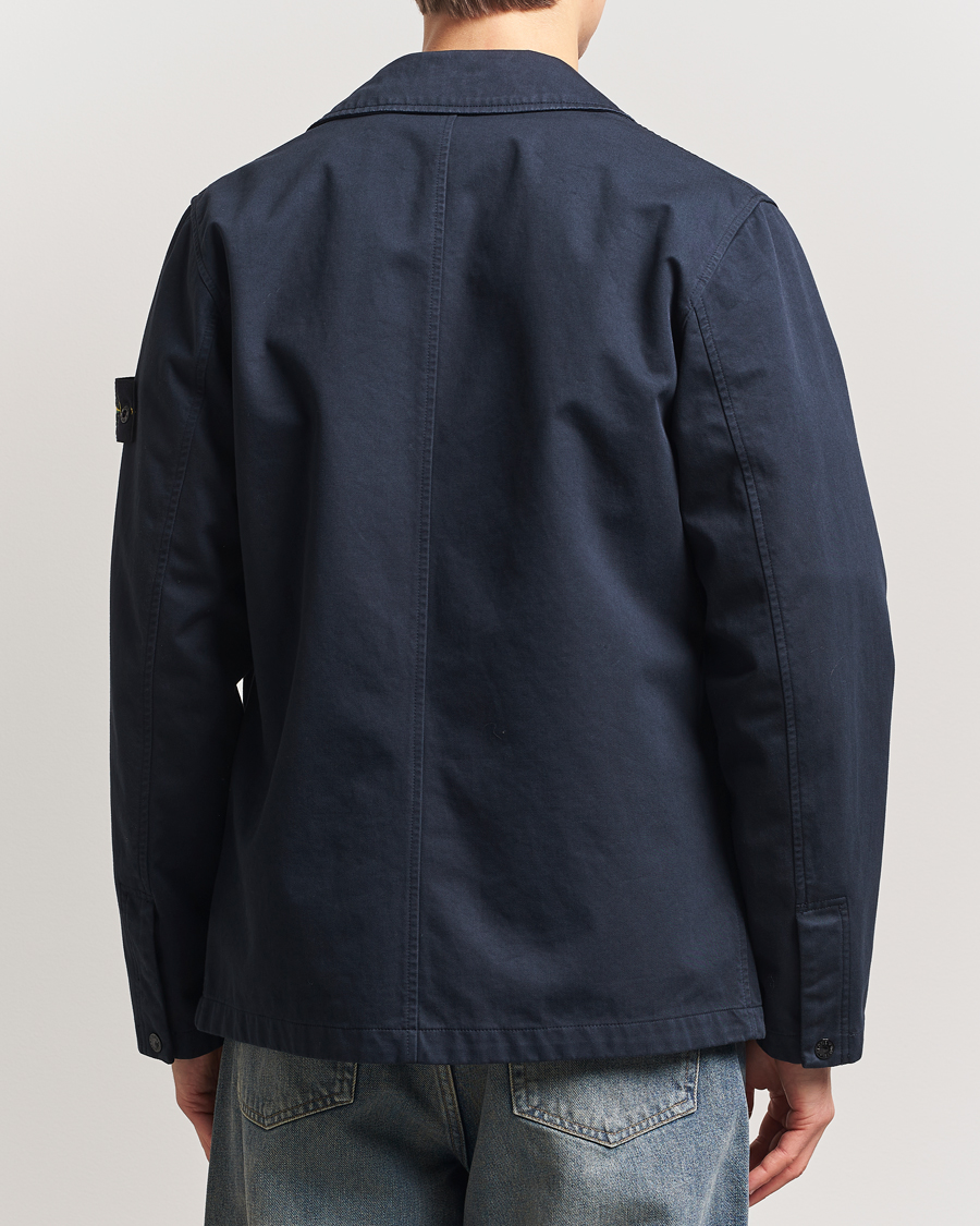 Herren | Jacken | Stone Island | Raso Gommato 3L Cotton Blazer Jacket Navy Blue