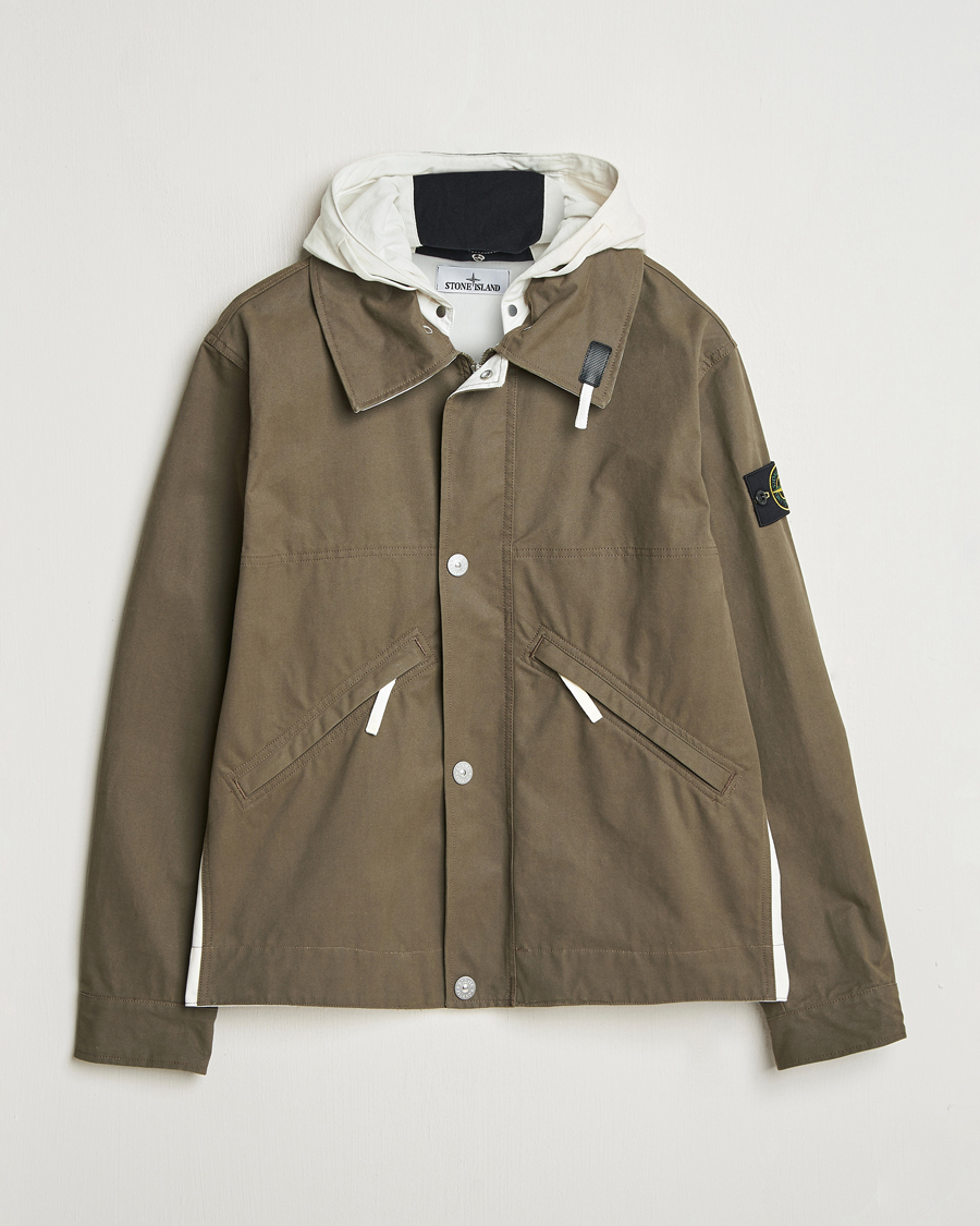 Herren | Jacken | Stone Island | Tela Resinata Block Colour Jacket Military Green