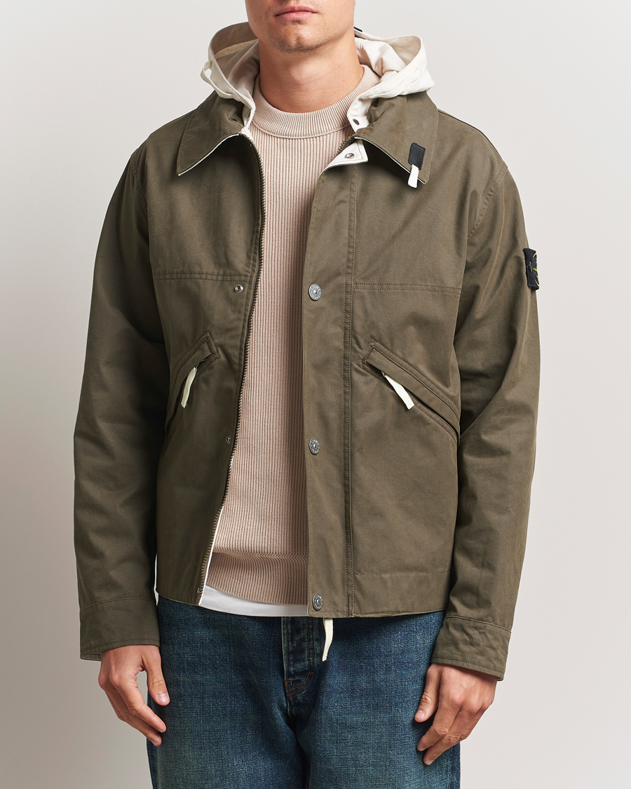 Herren | Jacken | Stone Island | Tela Resinata Block Colour Jacket Military Green