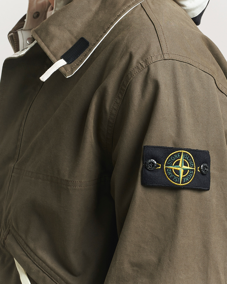Herren | Jacken | Stone Island | Tela Resinata Block Colour Jacket Military Green