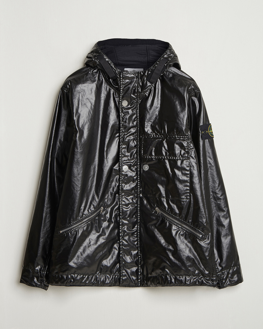 Herren | Jacken | Stone Island | Mussola Gommata Hooded Jacket Black