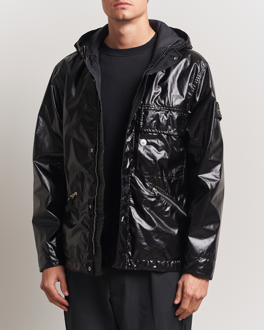 Herren | Jacken | Stone Island | Mussola Gommata Hooded Jacket Black