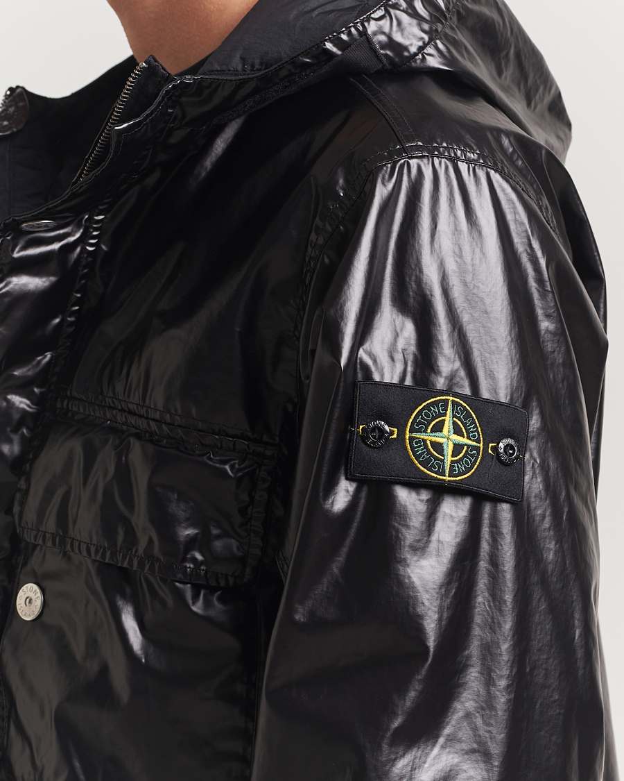 Herren | Jacken | Stone Island | Mussola Gommata Hooded Jacket Black