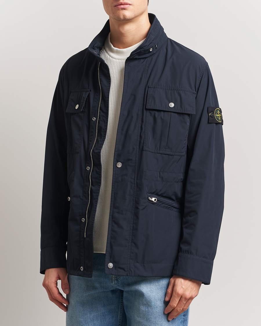 Herren | Jacken | Stone Island | Micro Twill Field Jacket Navy Blue