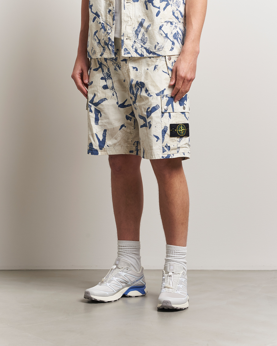 Herren | Shorts | Stone Island | Stretch Ripstop Camo Shorts Desert