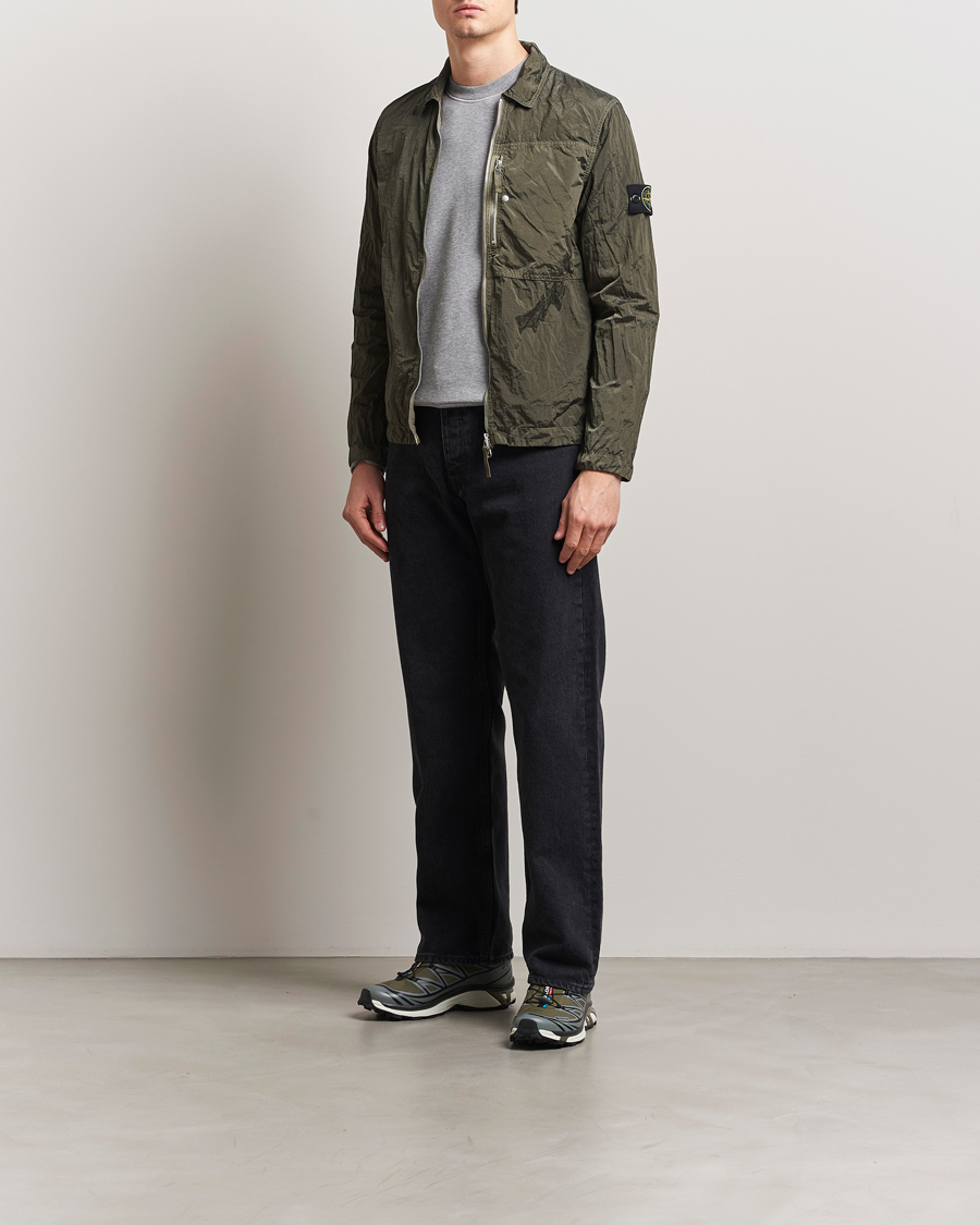 Herren | Hemden | Stone Island | Nylon Metal Zip Overshirt Military Green