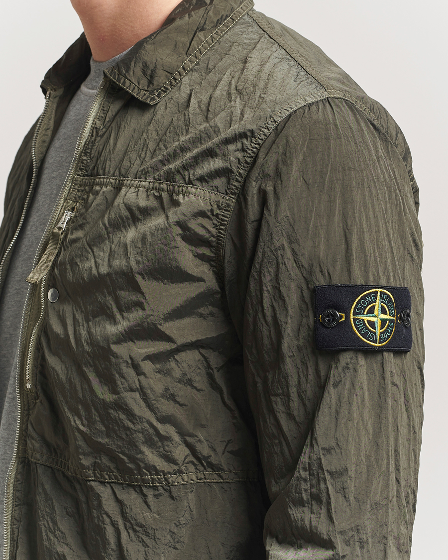 Herren | Hemden | Stone Island | Nylon Metal Zip Overshirt Military Green