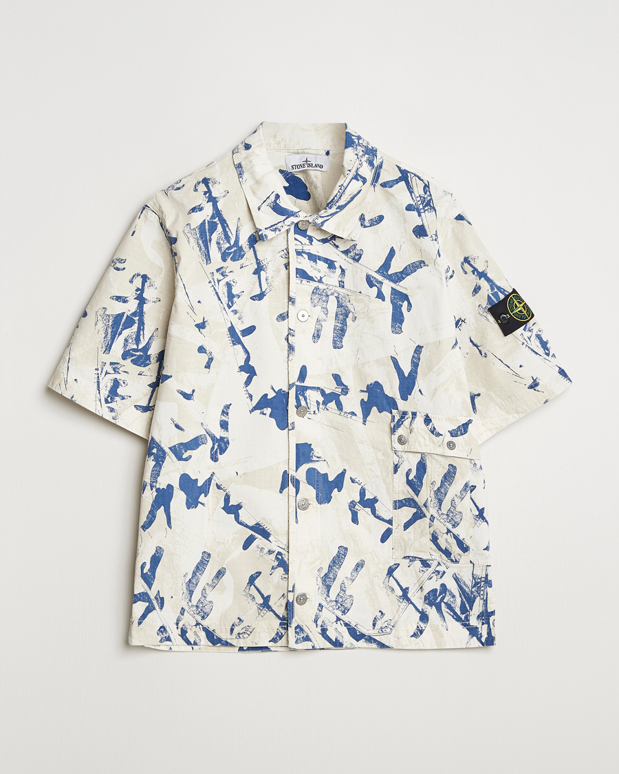 Herren | Hemden | Stone Island | Stretch Ripstop Camo Short Sleeve Shirt Desert