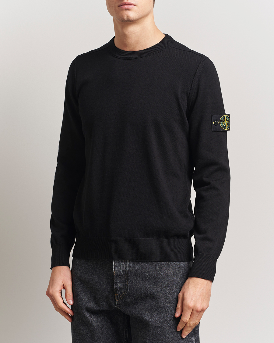 Herren | Pullover | Stone Island | Soft Organic Cotton Crew Neck Black