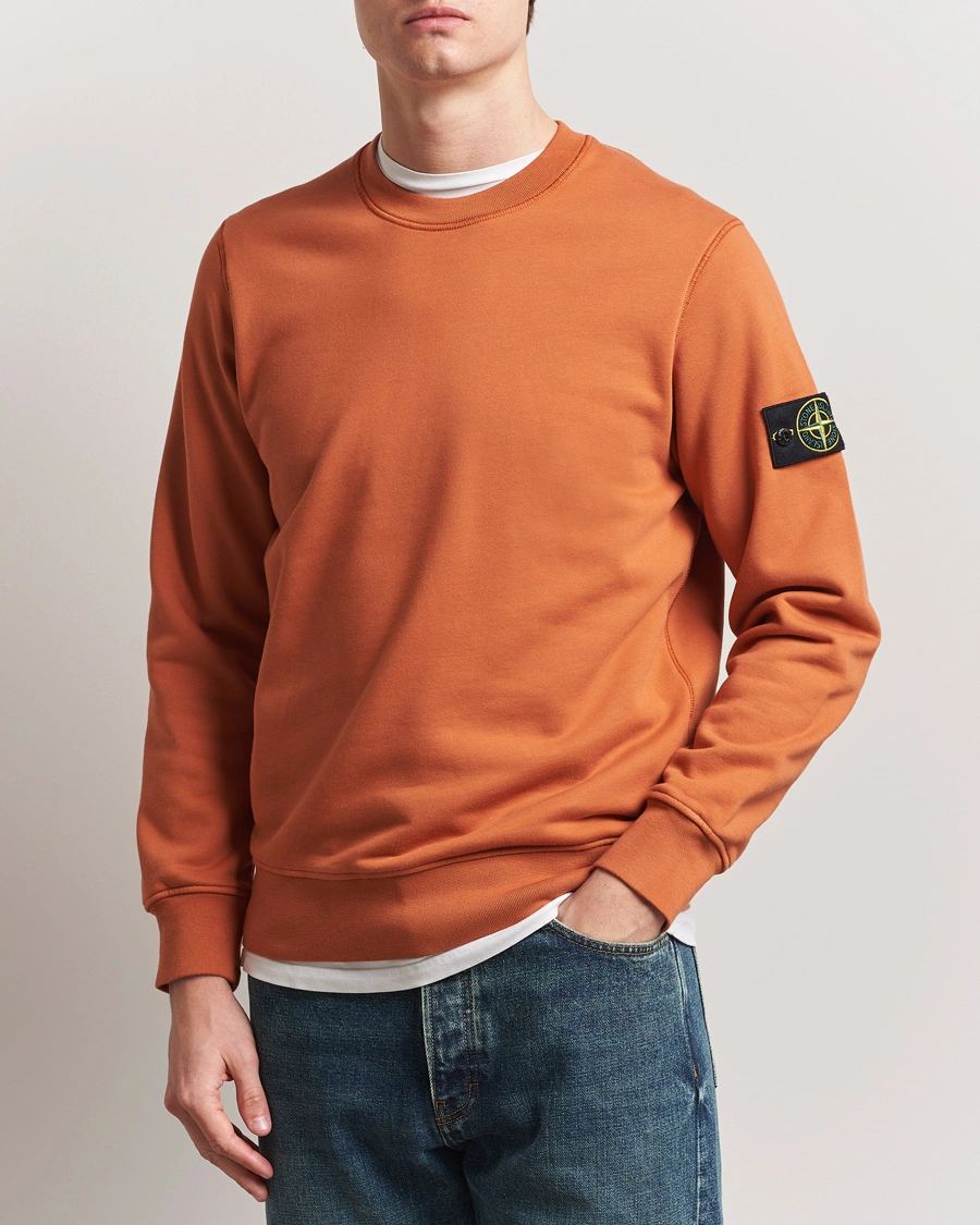 Herren | Pullover | Stone Island | Garment Dyed Fleece Sweatshirt Sienna
