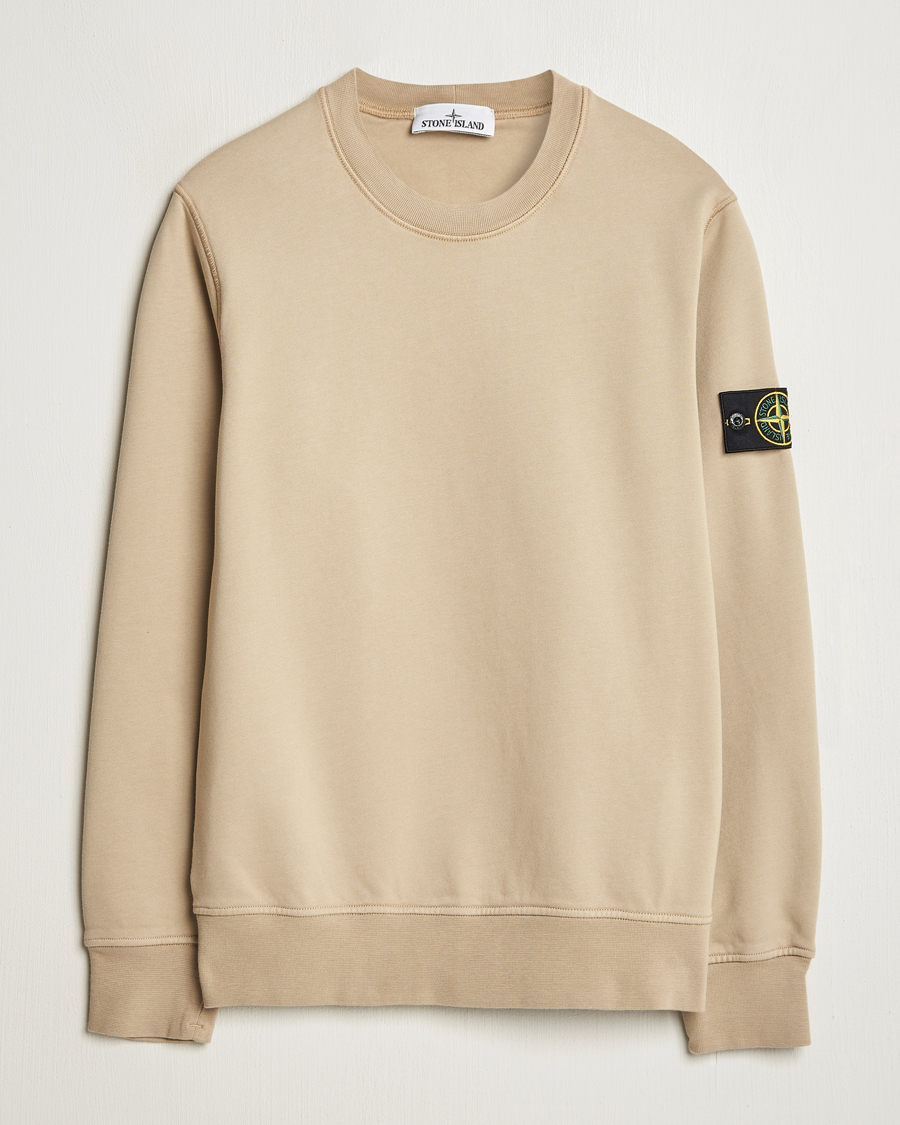 Herren | Pullover | Stone Island | Garment Dyed Fleece Sweatshirt Desert