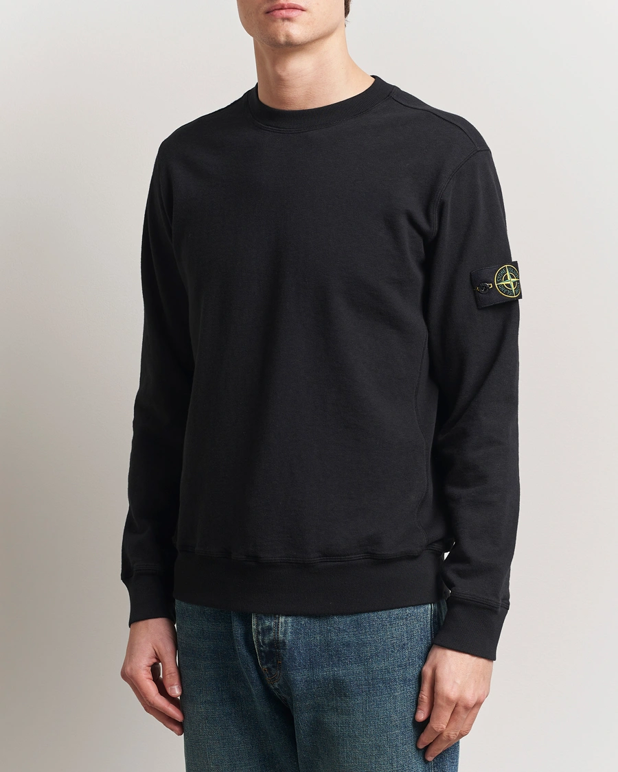 Herren | Pullover | Stone Island | Old Dyed Cotton Sweatshirt Black
