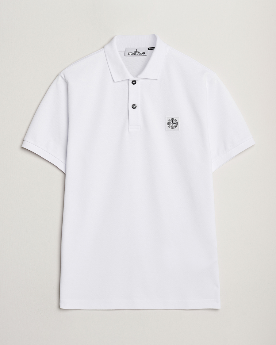 Herren | Poloshirts | Stone Island | Organic Cotton Pique Polo White