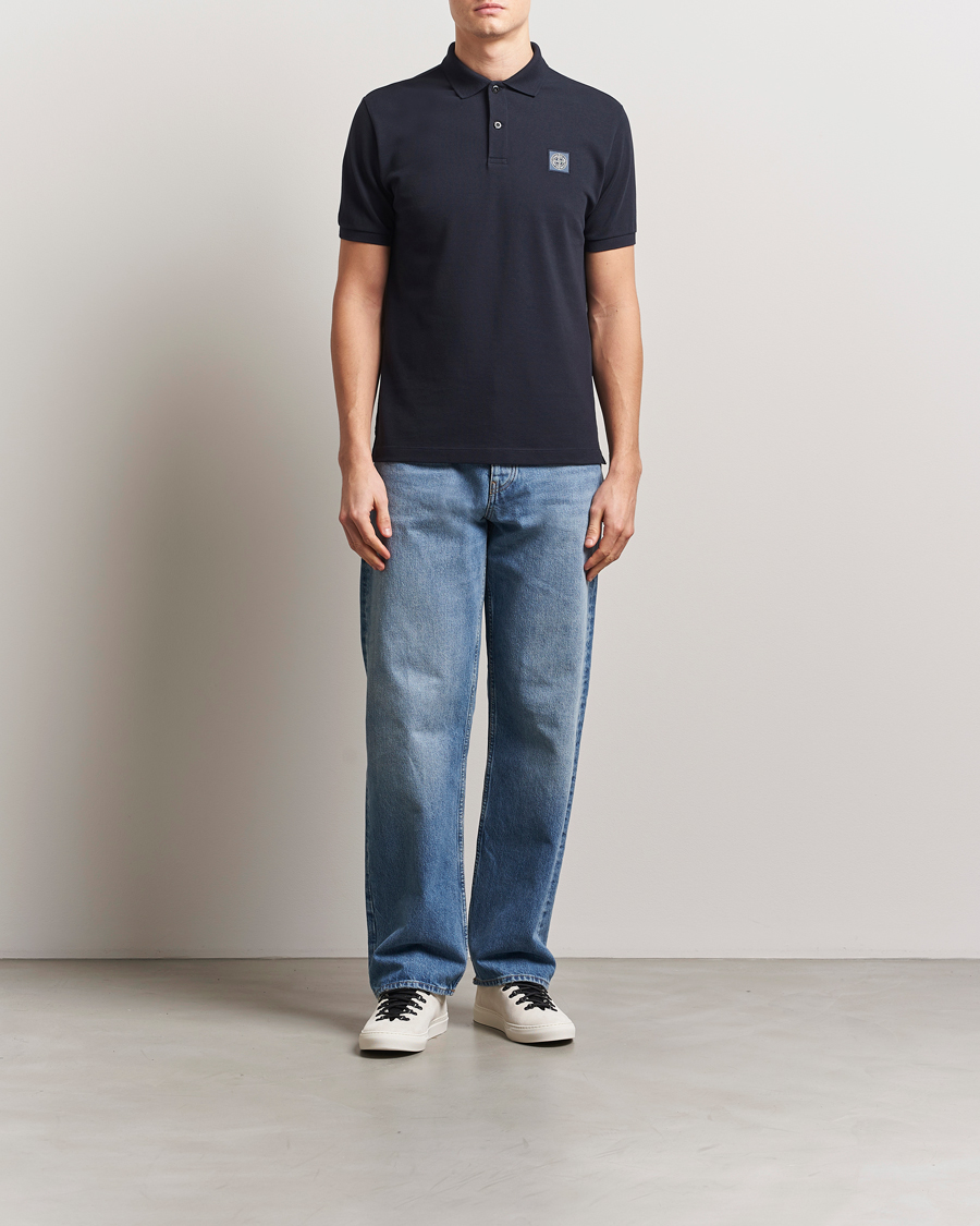 Herren | Poloshirts | Stone Island | Organic Cotton Pique Polo Navy Blue