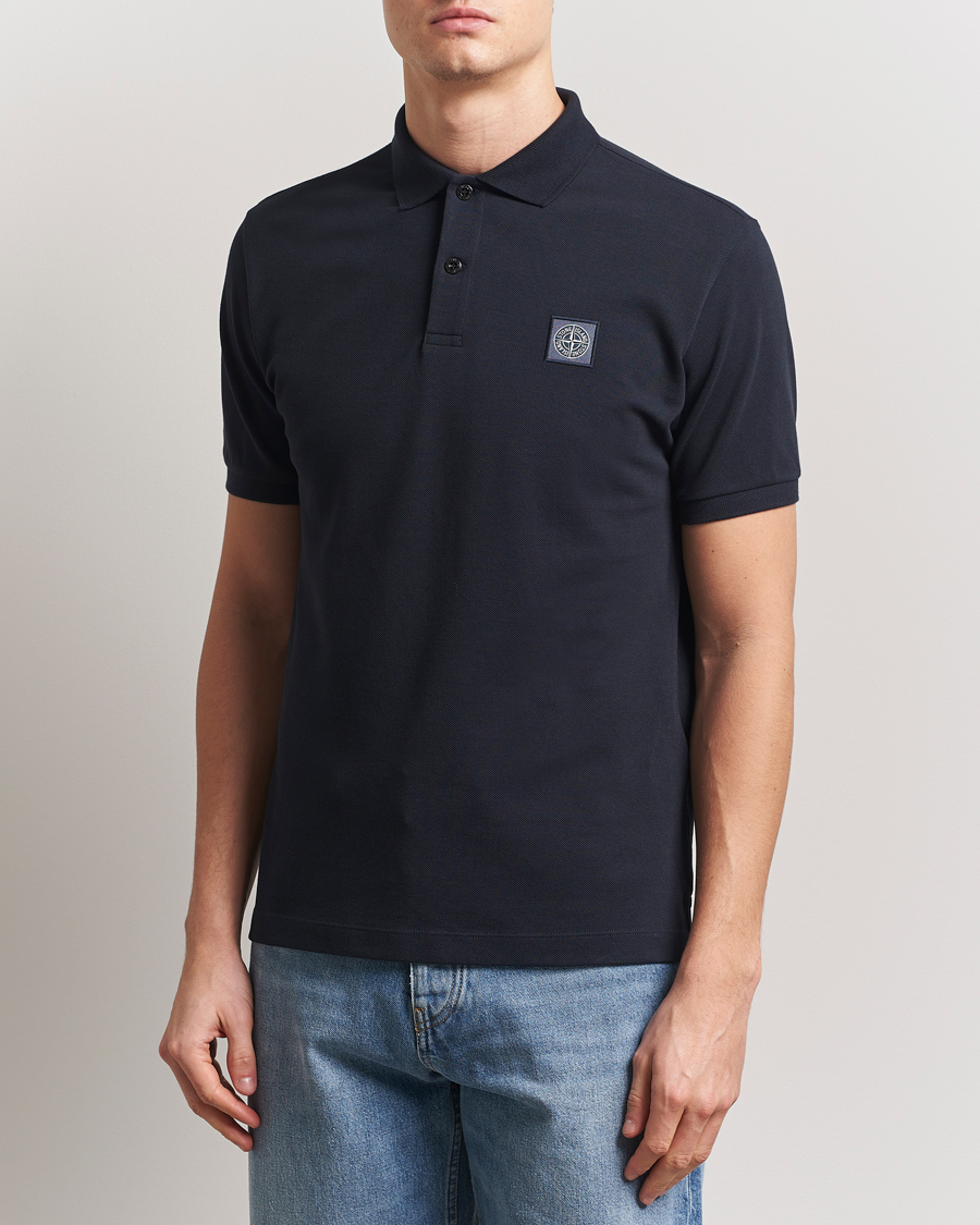 Herren | Poloshirts | Stone Island | Organic Cotton Pique Polo Navy Blue