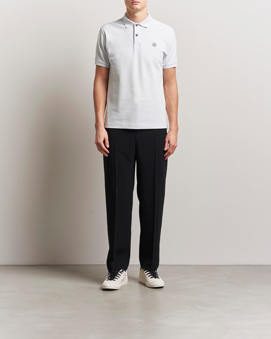 Herren | Poloshirts | Stone Island | Organic Cotton Pique Polo Sky Blue