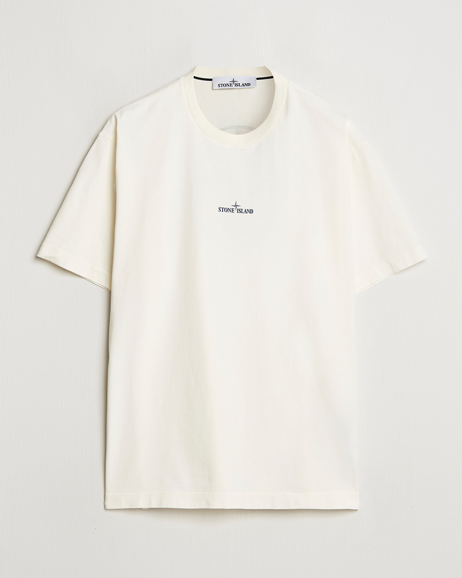 Herren | T-Shirts | Stone Island | Compas Camo Backlogo T-Shirt Ivory