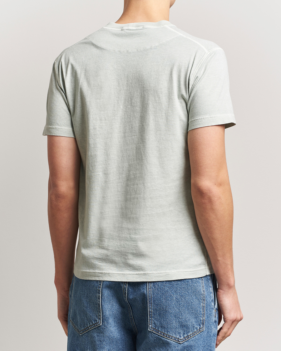 Herren | T-Shirts | Stone Island | Organic Cotton Fissato Effect T-Shirt Grey Green