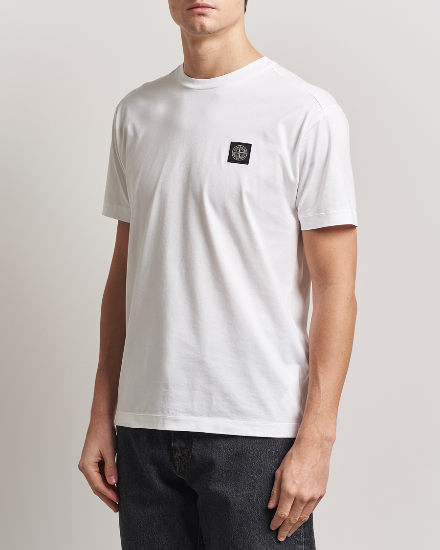 Herren | T-Shirts | Stone Island | Garment Dyed Cotton Jersey T-Shirt White