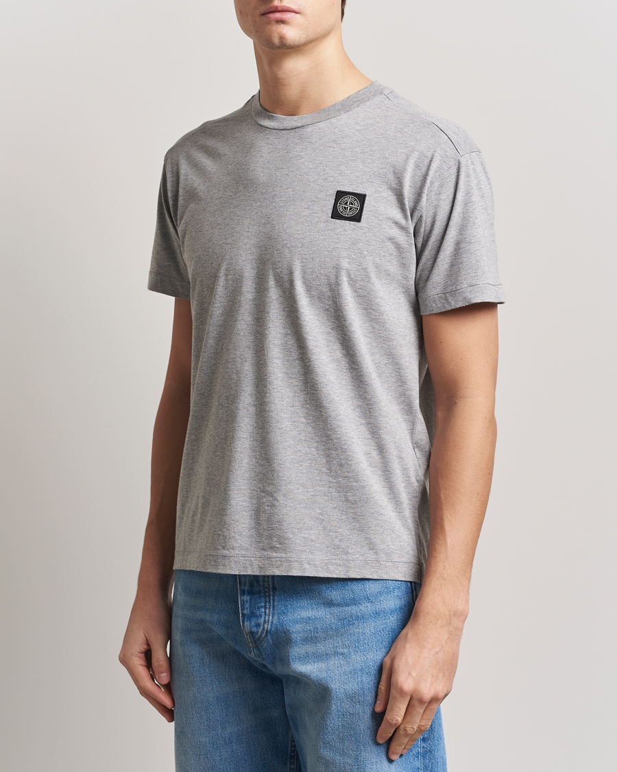 Herren | T-Shirts | Stone Island | Garment Dyed Cotton Jersey T-Shirt Melange Grey