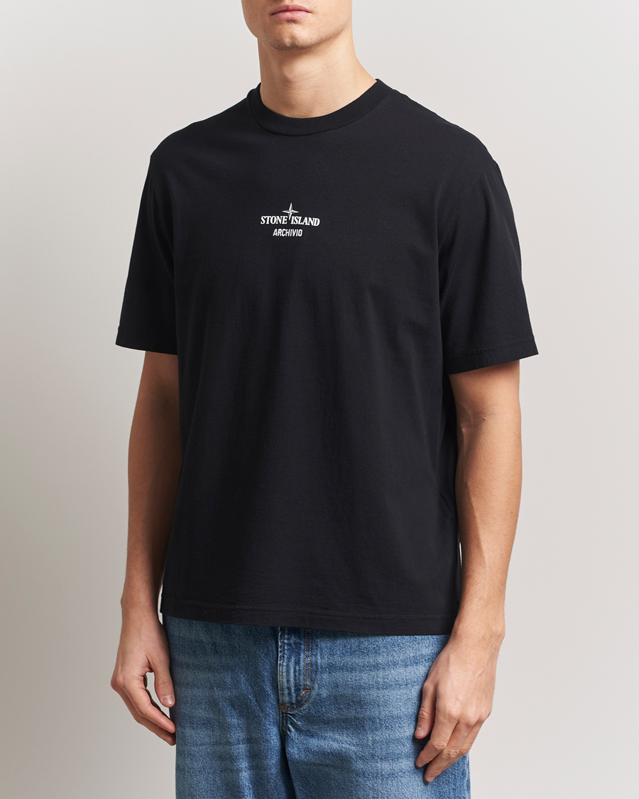 Herren | T-Shirts | Stone Island | Archivio Print T-Shirt Black