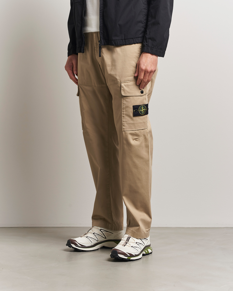 Herren | Hosen | Stone Island | Regular Fit Cotton Stretch Cargo Pants Biscuit