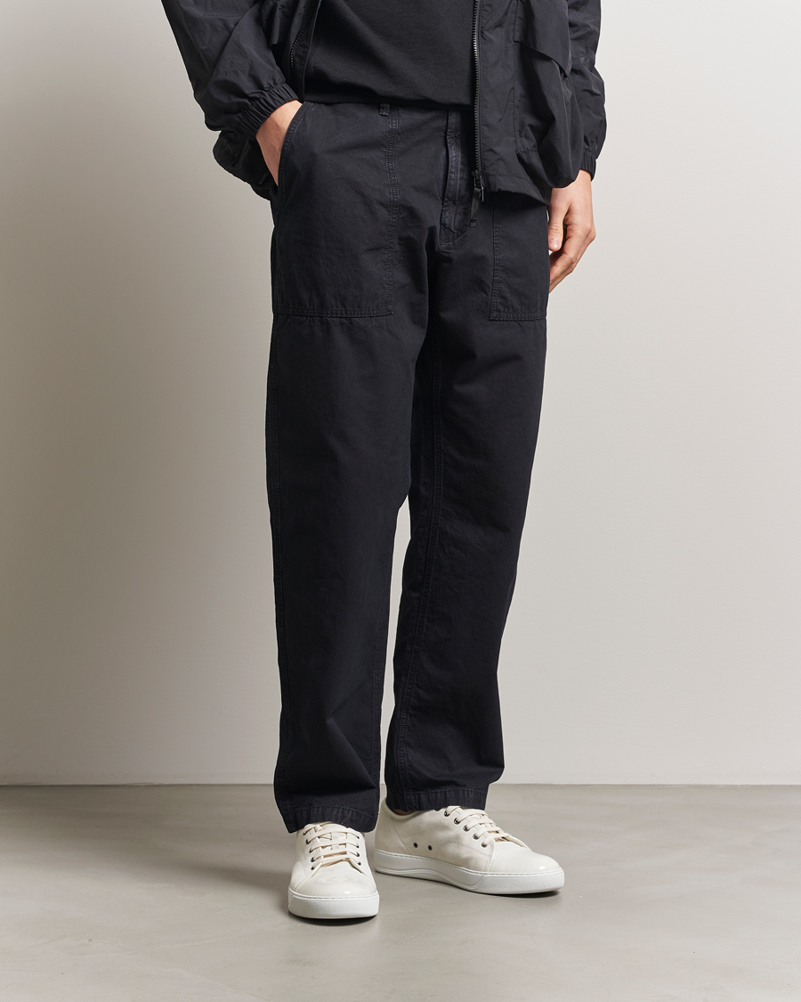 Herren | Hosen | Stone Island | Brushed Cotton Canvas Fatigue Pants Navy Blue