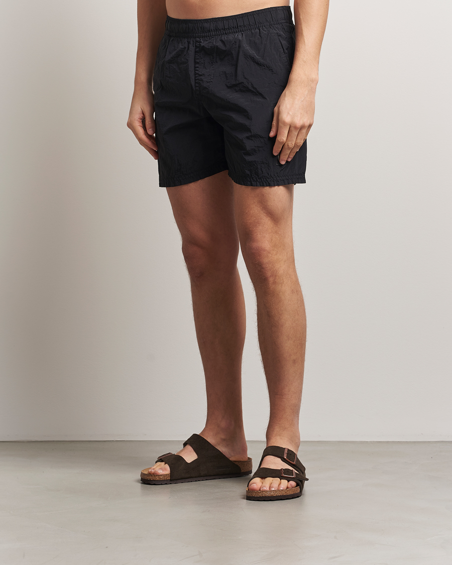 Black stone island swim shorts 2025