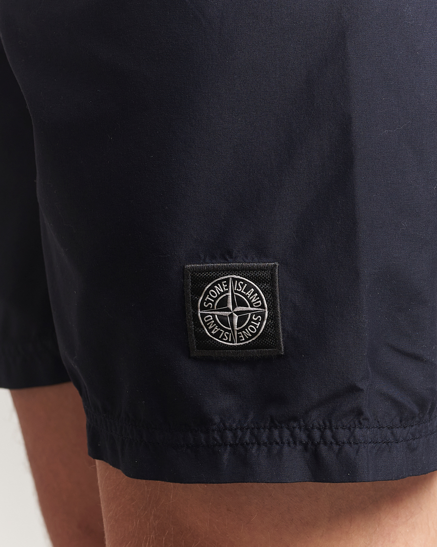 Herren | Badehosen | Stone Island | Brushed Nylon Swimshorts Navy Blue