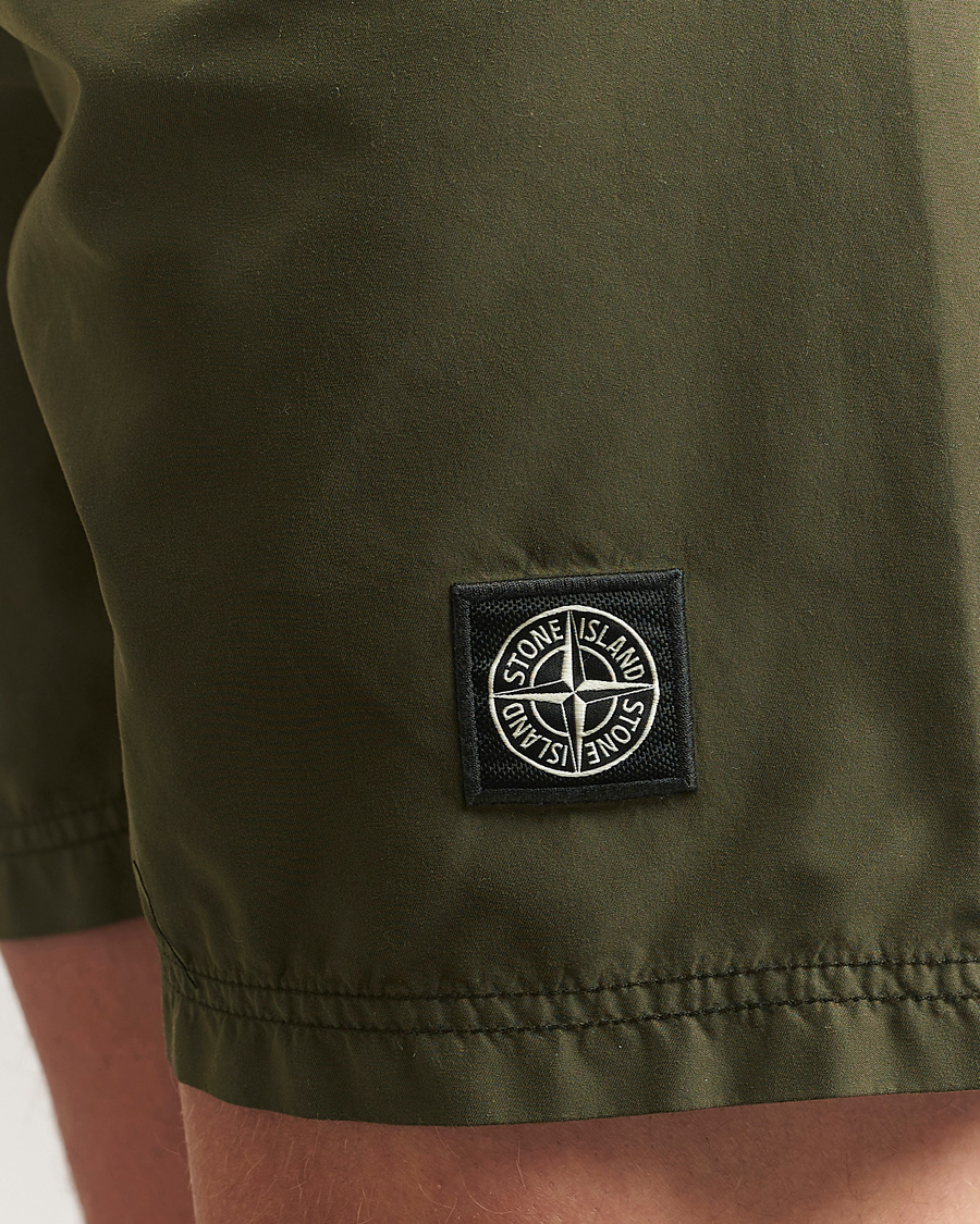 Herren | Badehosen | Stone Island | Brushed Nylon Swimshorts Military Green