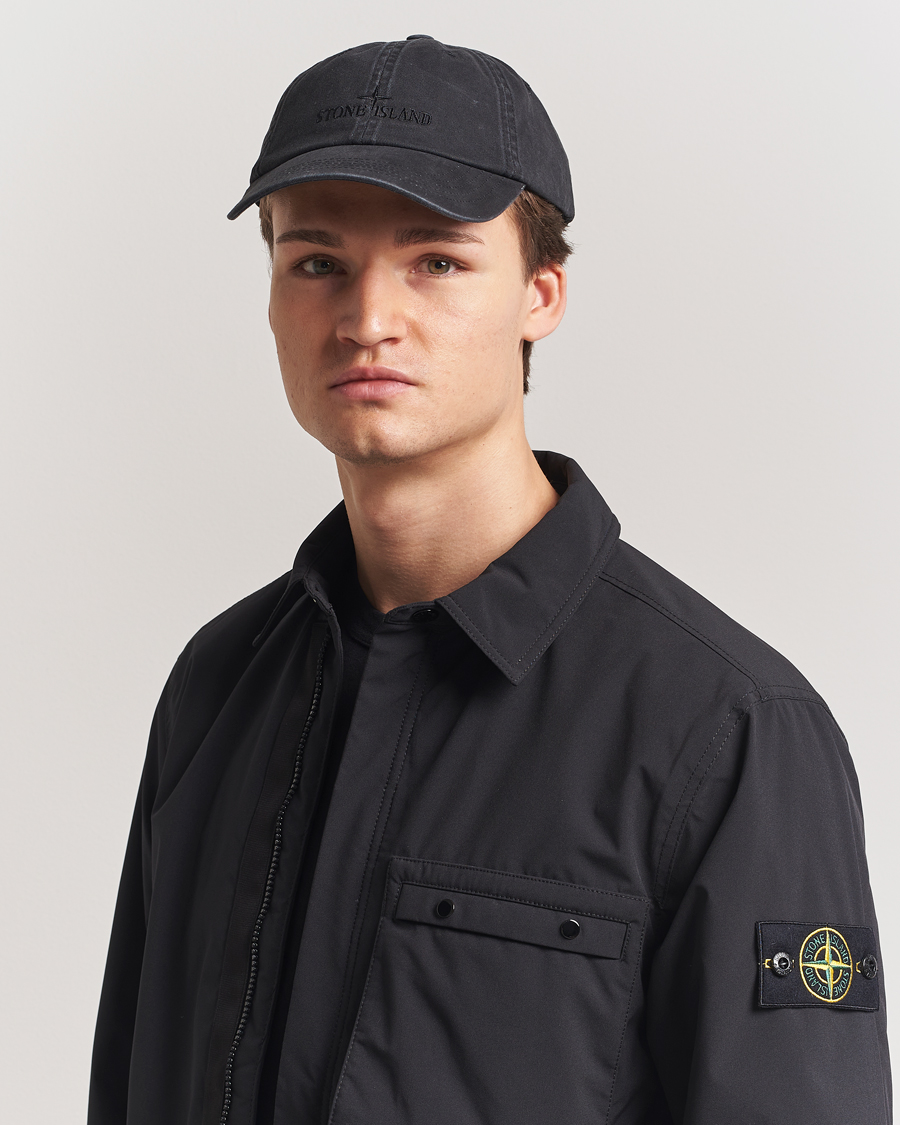 Herren | Hüte & Mützen | Stone Island | Cotton Gabardine Cap Black