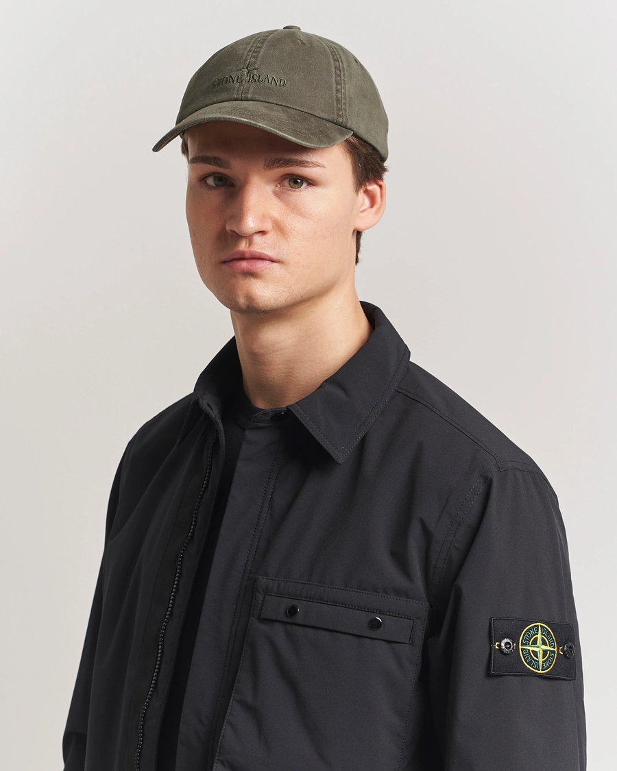 Herren | Hüte & Mützen | Stone Island | Cotton Gabardine Cap Military Green