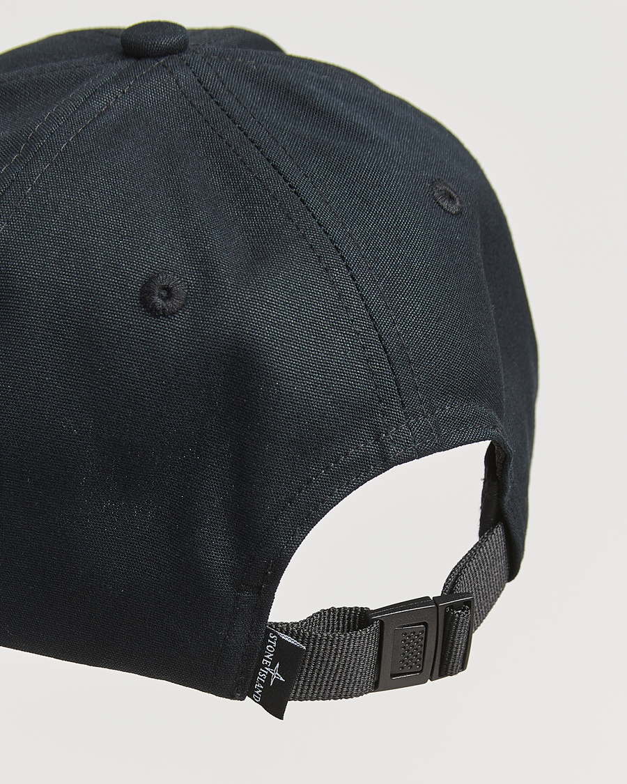 Herren | Stone Island Classic Cotton Cap Black | Stone Island | Classic Cotton Cap Black