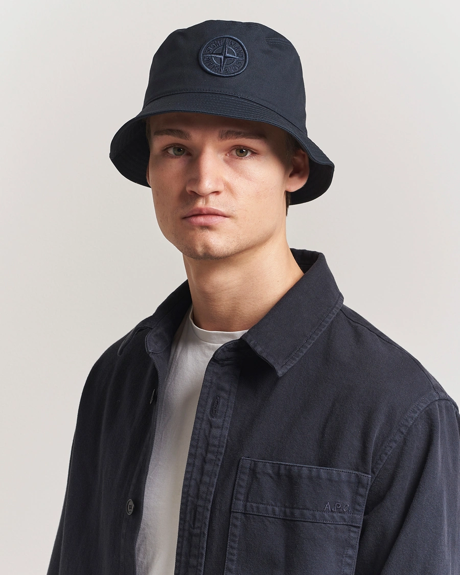 Herren | Hüte & Mützen | Stone Island | Logo Bucket Hat Navy Blue
