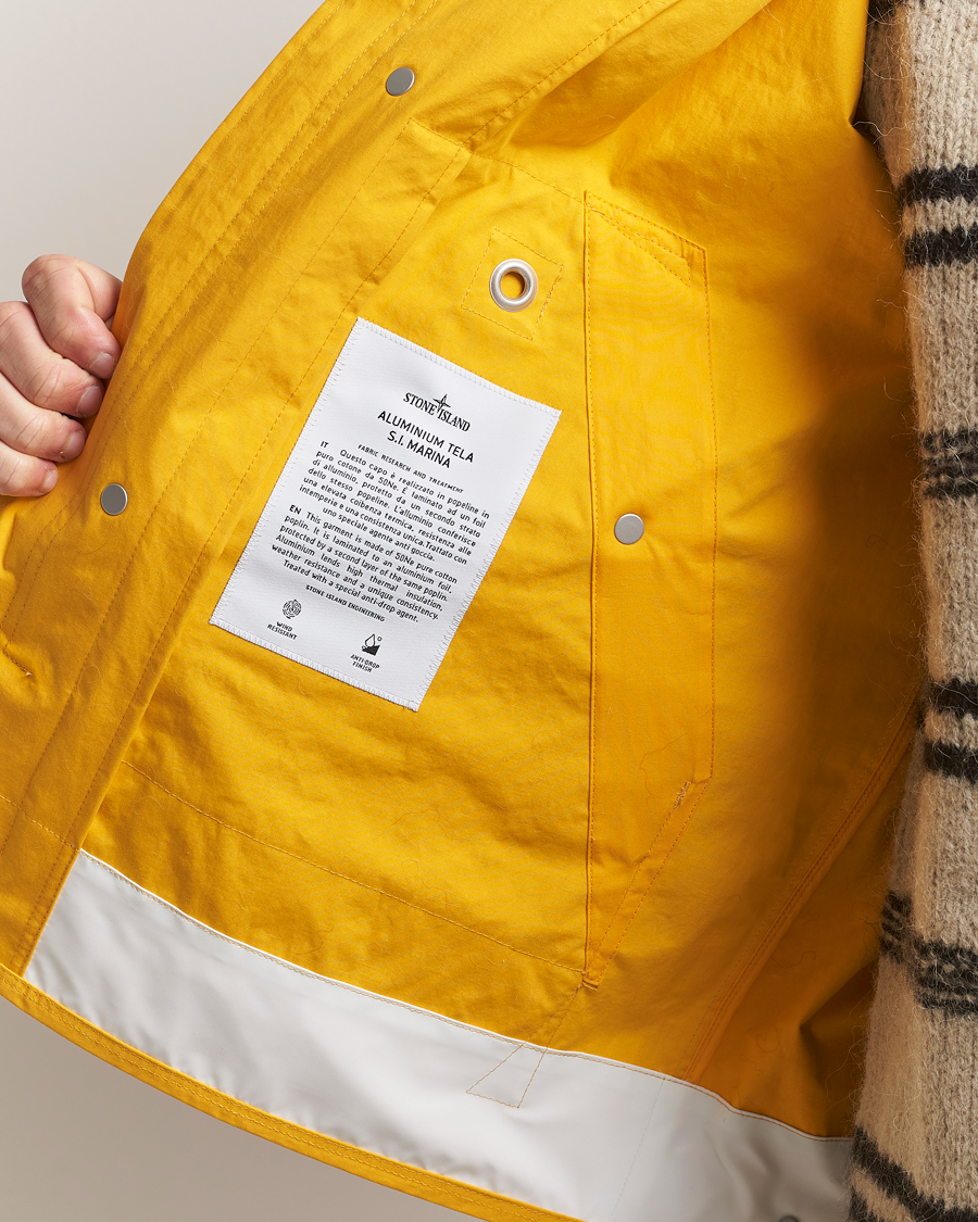 Herren | Jacken | Stone Island | Marina Aluminum Tela Jacket Ochre