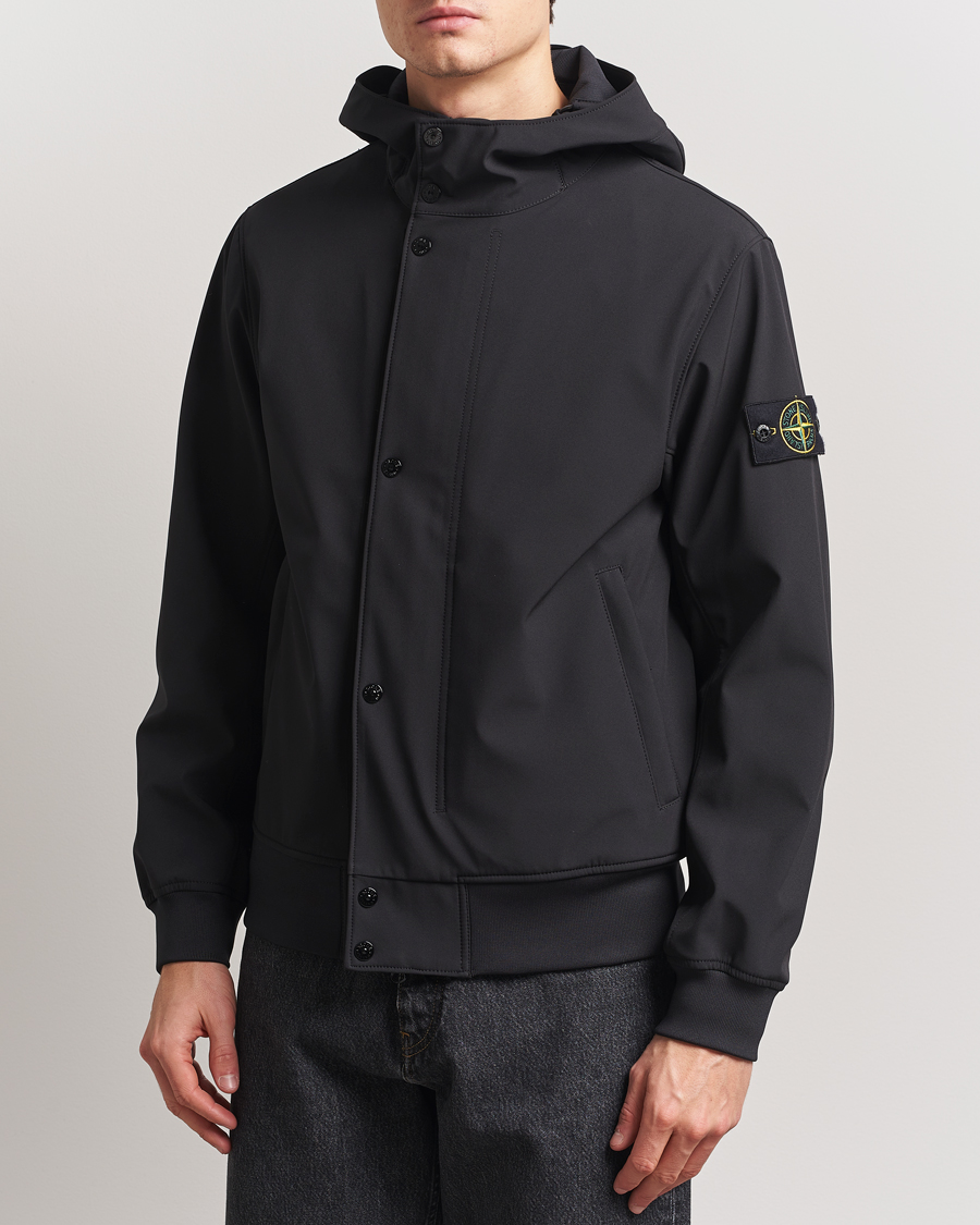 Black stone island soft shell outlet