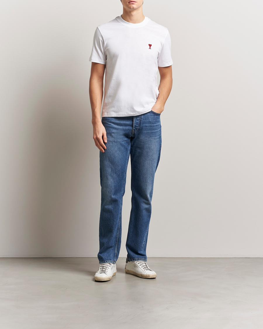 Herren | T-Shirts | AMI | Heart Logo T-Shirt White