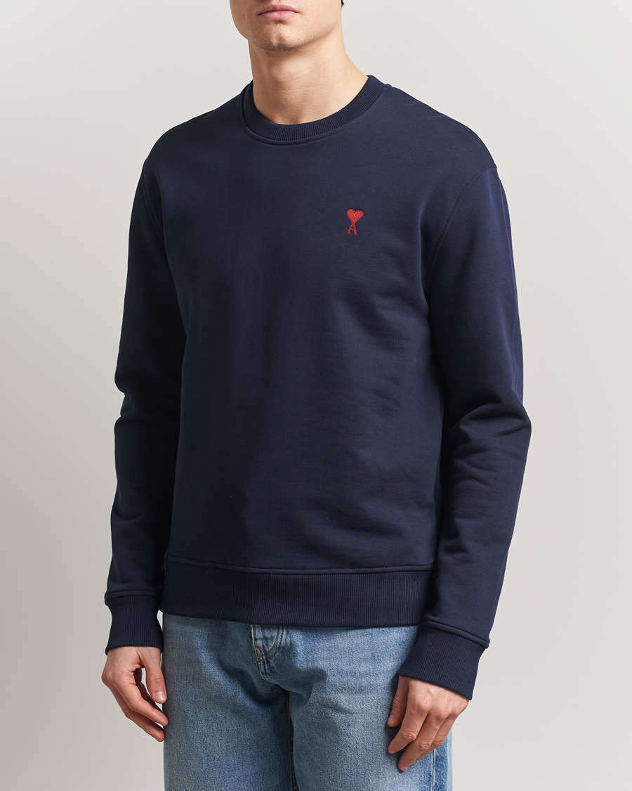 Herren | Pullover | AMI | Heart Logo Sweatshirt Night Blue